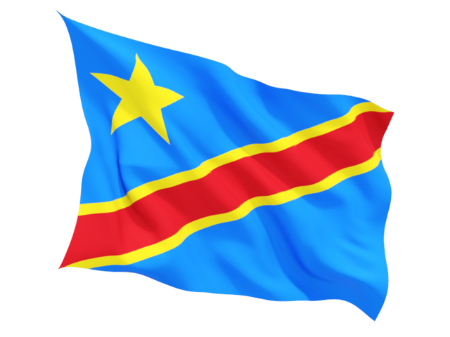 democratic republic of the congo fluttering flag 640