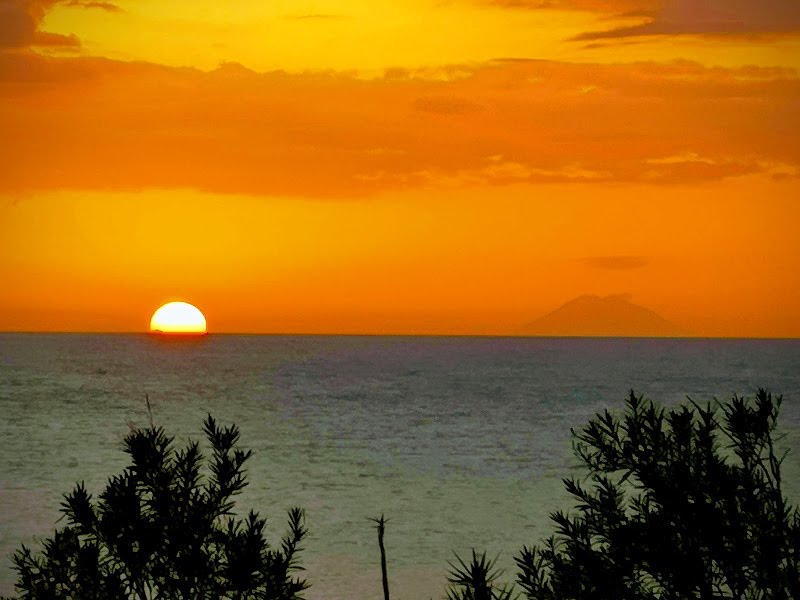 tramonto mare tirreno
